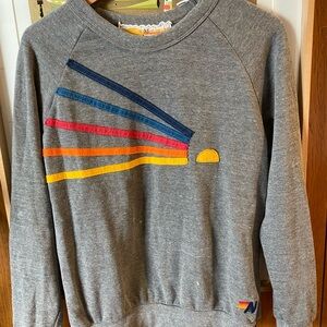 Aviator Nation Daydream Relaxed Crew Appliqué Sweatshirt